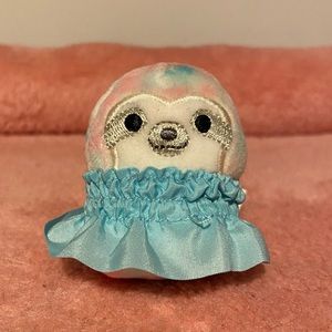 Tye Dye Sloth with Dress Squishville Squishmallow